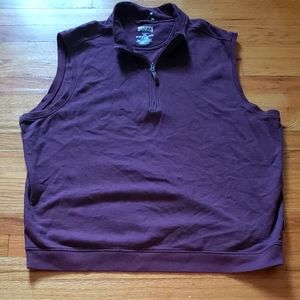 Duluth Trading Co. 2 X Relaxed Fit 1/4 Zip Loophole Sweater Vest Unisex